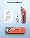 ETENWOLF T300 Plus Tire Pressure Gauge 200 PSI, Digital Tire Gauge with Bright LED Display, Tire Gauges for Tire Pressure with Presta Valve Adaptor (Vivid Orange)