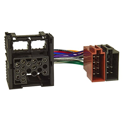 tomzz Audio 7004-002 Adaptador de Cable de conexión de Radio Original de fábrica Compatible con la Radio de fábrica de BMW (conexión Antigua de Clavijas Redondas) a ISO