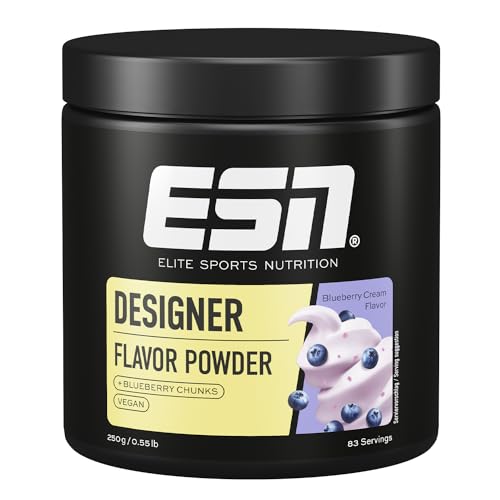 ESN Designer Flavor Powder, Blueberry Cream, 250 g, Geschmackspulver zum Süßen, ohne viel Zucker und Kalorien - made in Germany