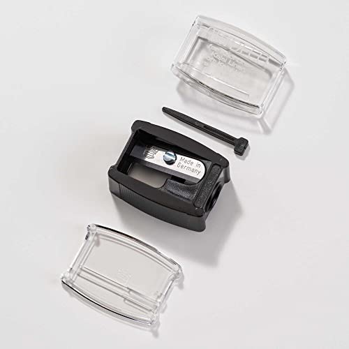 ARTDECO Sharpener For Wooden Pencils - Anspitzer für Eyeliner, Kajal & Lipliner mit Reinigungsstift - Für präzises Anspitzen von Make-up Holzstiften