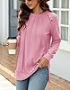 Odosalii Womens Pink Sweater Loose Fit Dressy Swea... #2