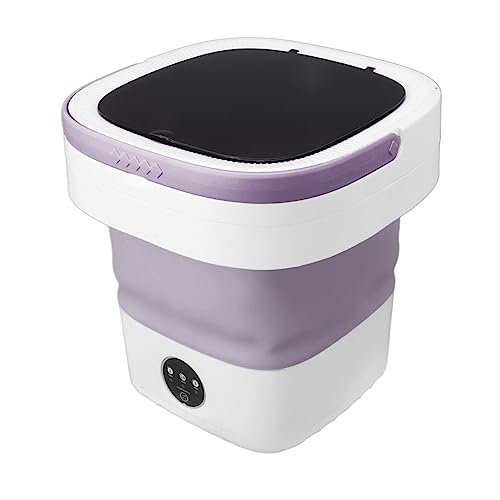 Yuyte Lavadora Portátil, Mini Lavadora Plegable De 7,5 L Y Secadora Giratoria Lavadora De Cubeta Plegable Pequeña Para Camping, Caravana, Dormitorio De Apartamento, Viajes Púrpura Yuyte Lavadora Portátil, Mini Lavadora Plegable De 7,5 L Y Secadora Giratoria Lavadora De Cubeta Plegable Pequeña Para Camping, Caravana, Dormitorio De Apartamento, Viajes Púrpura