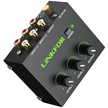 【Simplified Dual-Channel Mixing】 --- Effortlessly integrate two audio sources such as your PC, TV, CD player, or console into one output with this 2-channel powered RCA mixer. Eliminate constant cable swapping 【Gold-Plated RCA Connectors】 --- This st...