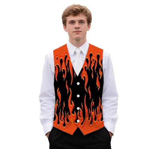 Men's Suit Vest Slim Fit Formal Business Waistcoat Tuxedo V Neck 4 Buttons Vests with Pockets for Wedding