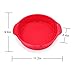 Tebery 4 Pack Silicone Round Cake Pan 9 inch, Nonstick & Quick Release Baking Mold with Handle for Layer Cake, Cheese Cake and Chocolate Cake