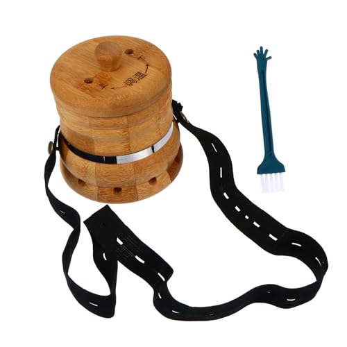 Healvian Thickened Bamboo Wooden Moxibustion Box Spiral Temperature Control Moxibustion Pot Lightweight