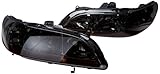 Spec-D Tuning 2LH-ACD98G-RS Honda Accord Lx Ex Dx Se 2/4Dr Jdm Smoke Crystal Headlights Lamp