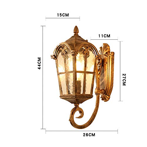 Lampe murale extérieure imperméable E27 pour résoudre le manque de lumière du patio