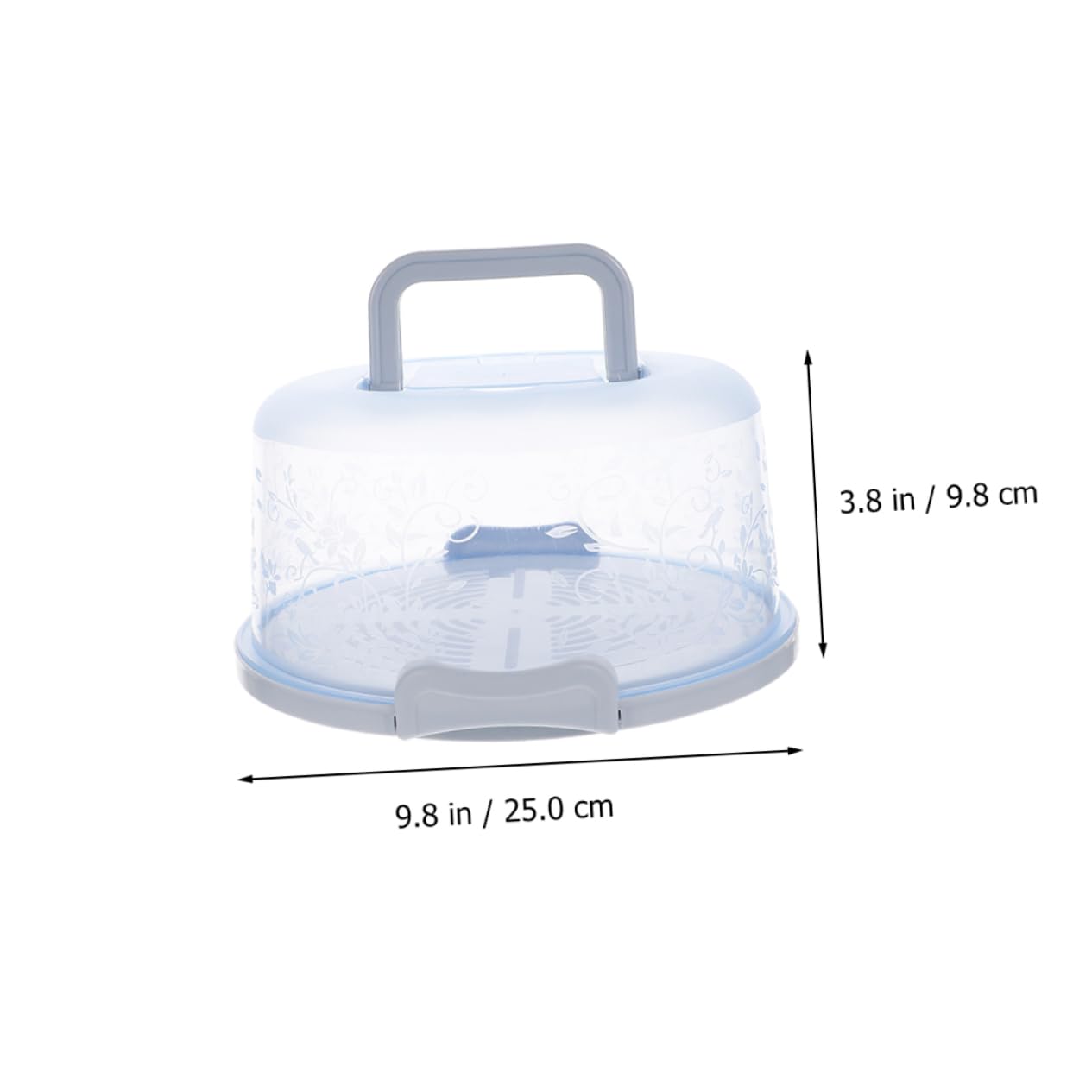 ABOOFAN 2pcs Transparent Cake Boxes Portable Cake Storage Containers Clear Plastic for Perfect for Birthday Special Events
