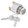 Ignition Switch SPB501 12V Car Auto 4 Position ON OFF Start Ignition Switch Controls with 2 Keys compatible with Universal