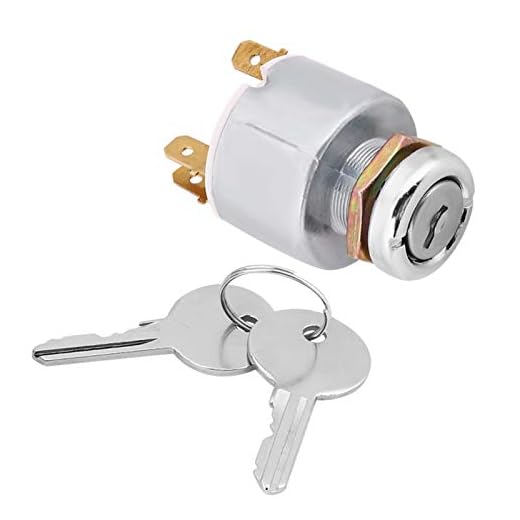 Ignition Switch, 12V Universal Car Tractor Marine 3 Position Boat ON Off Start Ignition Starter Switches Waterproof Controls W/ 2 Keys SPB501