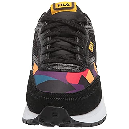 Fila Men's Renno '90s 1CM01283 Vintage Sneakers, Black/Old Gold/Capri Breeze2