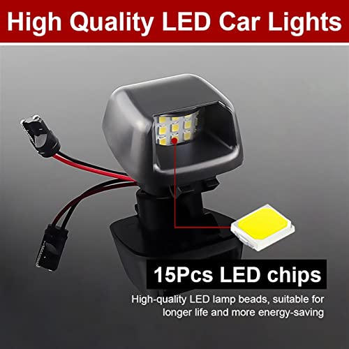 Luz de matrícula 6000k para Nissan Navara Frontier D40 y Suzuki Equator 2 piezas 3