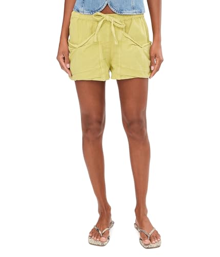 Free People Womens Good Fortune Shorts Warm Olives X-Small Inseam: 3