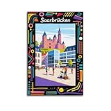 XKUGA Europäisches Retro-Reiseposter, Deutschland, 