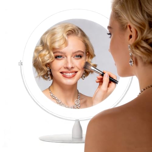 Espejo para maquillaje rectangular con luz 12" miniatura 3