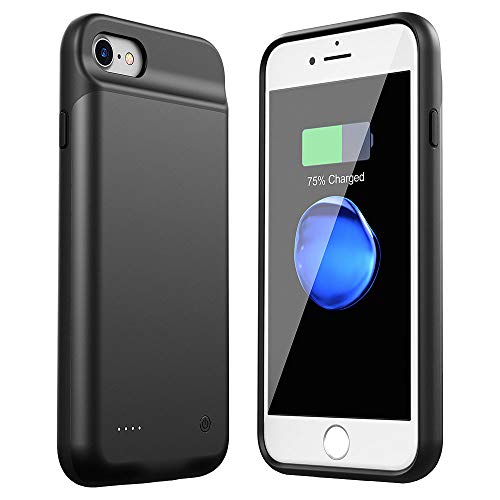 HiKiNS Funda Batería para iPhone 6/6S/7/8 3000mAh Externa Ultra Batería Recargable Power Bank Case Funda Cargador Portatil Batería para iPhone 6/6S/7/8