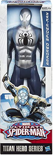 Image of Spider-Man Marvel Ultimate Spider-Man Titan Hero Series Armored Spider-Man Figure - 12 Inch