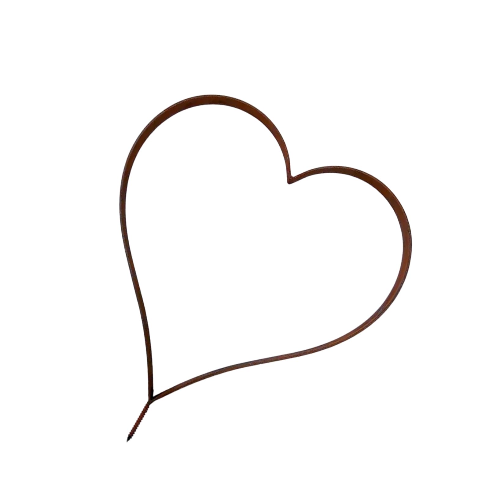 LIUZIKUN Rust Decoration Stake Metal Heart Shape Garden Decoration Rust Stake Natural Plant Outdoor Yard
