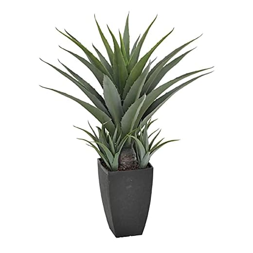 Plantawa Planta Agave 73 Cm Plantas Artificiales Decoración Para Interior Y Exterior, Planta Artificial Con Maceta Para Hogar Ideal Para Salón Cocina Terraza O Jardín