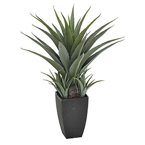 Plantawa Planta Agave 73 Cm Plantas Artificiales Decoración Para Interior Y Exterior, Planta Artificial Con Maceta Para Hogar Ideal Para Salón Cocina Terraza O Jardín