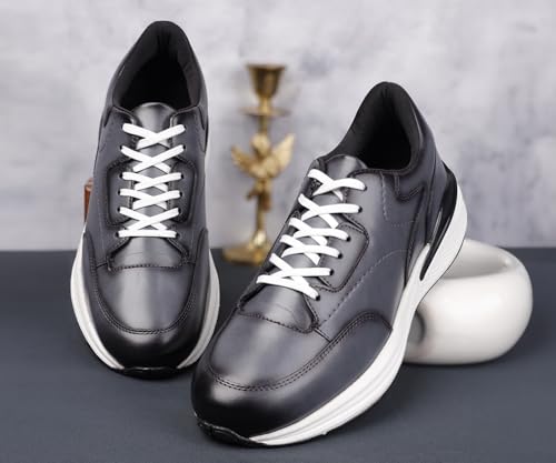 Image of LOUIS STITCH Men's Sneakers Shoes Casual Sneaker for Men Patina Finish Cushion Sole Breathable Inner (SNK-TS)