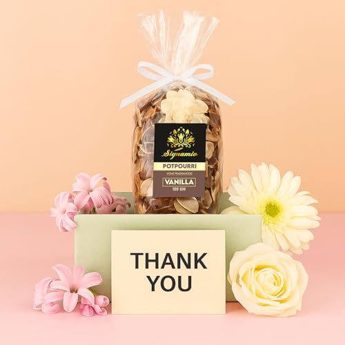 Image of SIGNAMIO Potpourri Flowers - Dry Flowers for Decoration, Scented Dry Flower Mix for Home Decor, Natural Fragrance, Floral Arrangement, Aromatic Bowl Filler, Gift Basket Filler - Multi Flavour