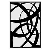 Framed Canvas Wall Art Abstract Color Block Canvas Prints Home Artwork Decoration for Living Room,Bedroom - 16x24 inches