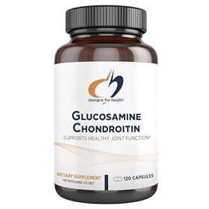 Designs for Health Glucosamine Chondroitin – Glucosamine Sulfate + Chondroitin Sulfate Supplement – Supports Healthy Joint Function (120 Capsules)