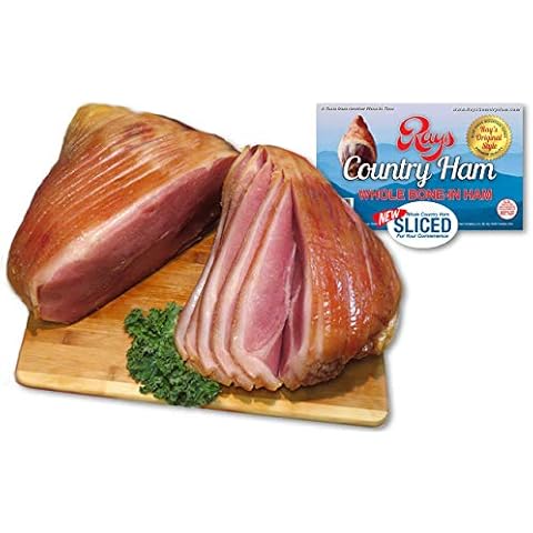 Rays Country Ham - 16 lb. - Whole SLICED Bone-in Country Ham | The Real Thing | Authentic Blue Ridge Mountain Dry-Cured Cover