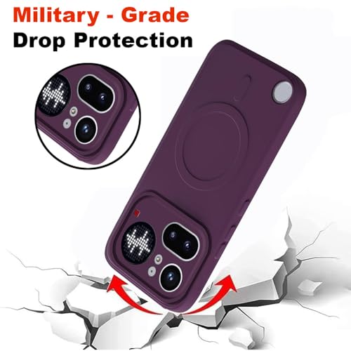 Image of Back Cover | MagFit Ring Design (Non-Magnetic) | Shockproof Case | Anti-Slip Grip | Raised Camera Edges | Slim Protective Case for Nothing Phone (4a) Pro 5G (Purple)