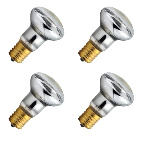 Image of 4 Pack Lava Lamp Bulb 120V R39 E17 30W Reflector Type Bulb,Glitter Lamps Bedroom and Office Replacement Bulbs for Lava Lamps