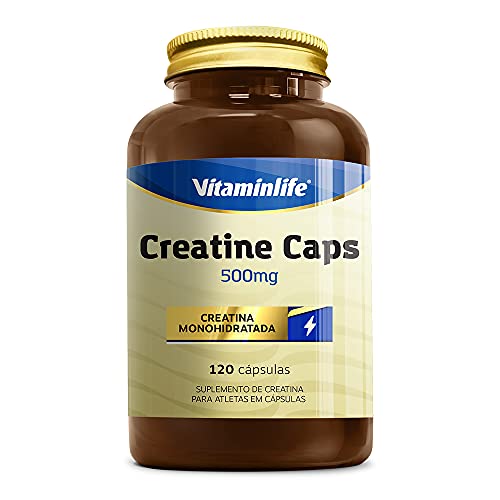 Creatine 500Mg, Vitaminlife, 120 Cápsulas