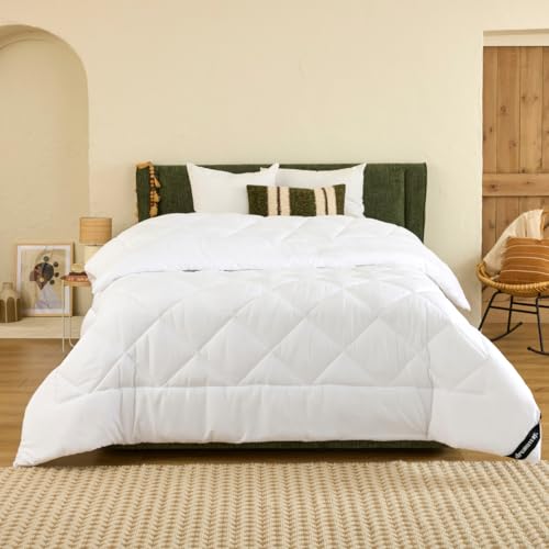 Dreamway – Edredón de 220 x 240 cm, de invierno, 450 GSM con relleno de poliéster, edredón cálido para cama de 140 x 190/160 x 200 cm, certificado por Oeko-Tex