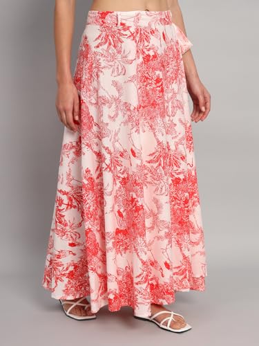 Image of Ravaiyaa - Attitude is everything Cotton Hand Block Floral Printed Wrap Around Women's Free Size Skirt Rapron