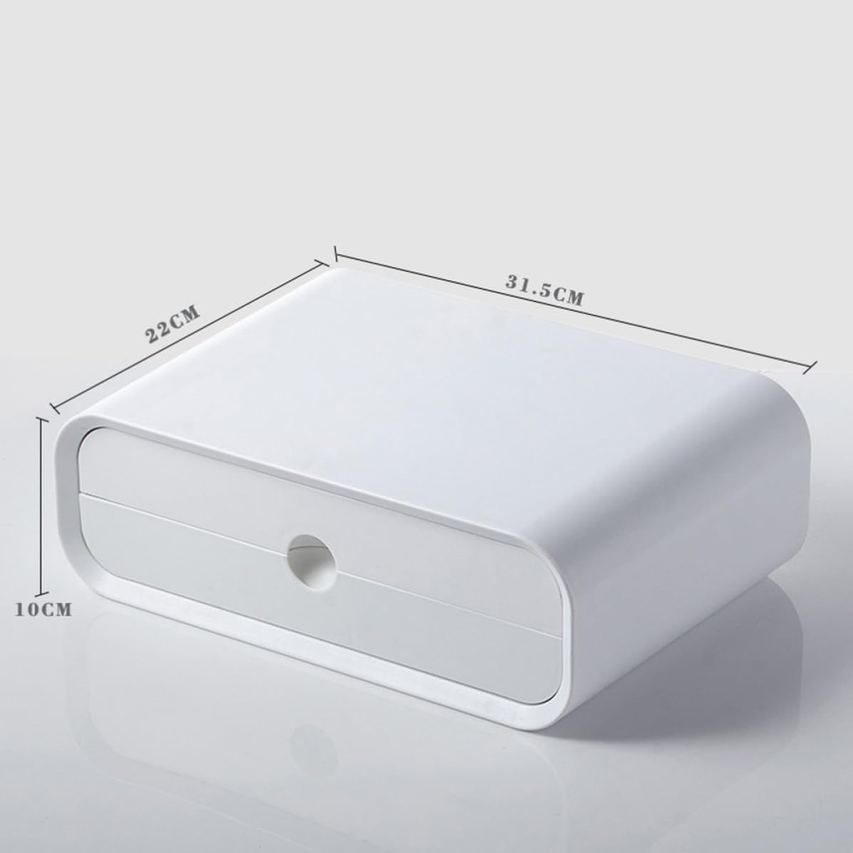 HOMSFOU Soporte Multifuncional para Pantalla de Computadora, Estante Blanco