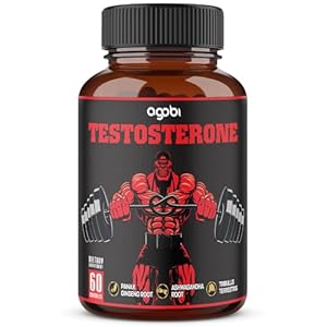agobi Testosterone Supplement for Men – 11 Herbs – Ashwagandha, Tribulus, Ginseng & More – 60 Capsules for 1 Month