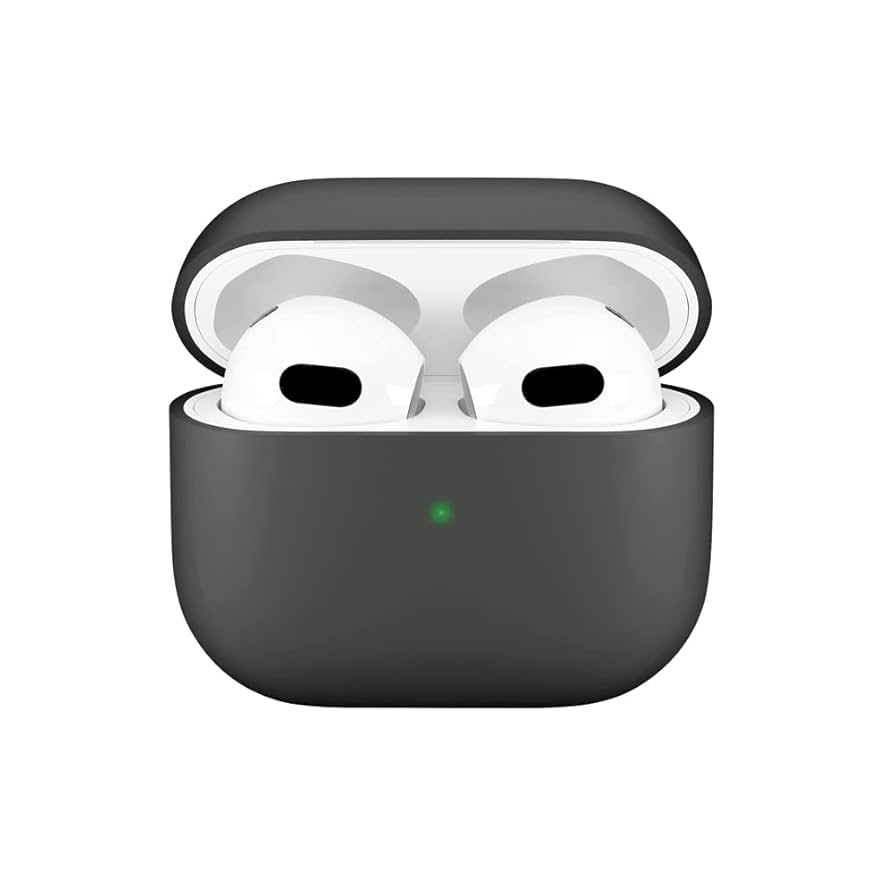 AirPods 3 本体 ホワイト ブラックケース付き 楽天市場】Air Pods 3 対応 ケース カバー ソフト シリコン 一
