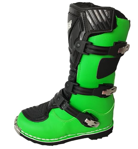 WinNet Stivali Stivaletti per Mini Moto da fuori Strada Cross quad enduro da bambino bimbo (34)