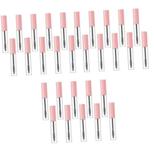 30ピース空のチューブまつげの成長クリームチューブ空の再利用可能なマスカラ容器まつげチューブマスカラチューブ詰め替えチューブプラスチックピンク