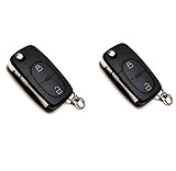 golf 4 schlüssel batterie licht VW Caddy 2X Schlüssel Gehäuse Fernbedienung Klappschlüssel 2 Tasten VWKS24 Golf IV Bora Caddy Jetta New Beetle Passat Sharan