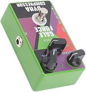 Dynamic Compressor Pedal, Compressor Pedal True Bypass Single Block Unit for Bass True Bypass for Electric Guitar