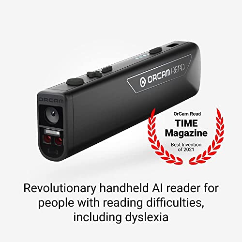 Orcam Read Smart - Ai Assistive Reader - Including Smart Reading Feature- For Anyone Who Is Exposed To Large Amounts, Bundled With Orcam Bluetooth Earbuds, Orcam Battery Pack And Hogor Cleaning Cloth #TOP2
