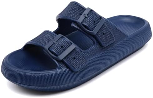 Waysoland Cozyslides Original Damen Herren,Wolkenschuhe Damen Sandalen mit Verstellbaren Schnallen Rutschfest Schnell Trocknend Super Bequeme Dicke Sohle Airfoot