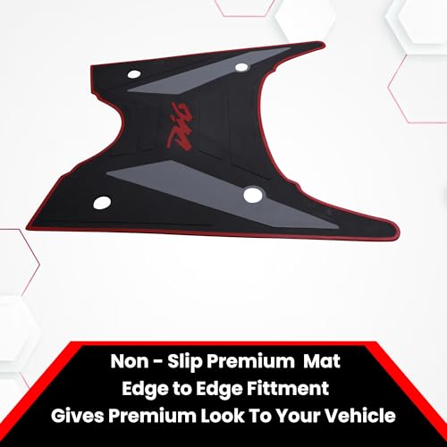 Image of Grandbiker Rubber Foot Mat Compatible with Dio 110 BS6 (Black)