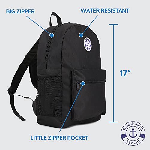 Image of Yacht & Smith 48 Pack Backpack, Bulk 17 inch Lightweight Outdoor Travel Gym Corporate Events Bag