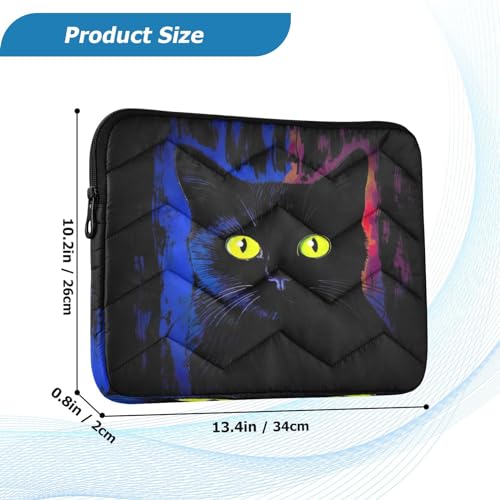 Funda para laptop Night Cat Negra para 13-14 pulgadas miniatura 3