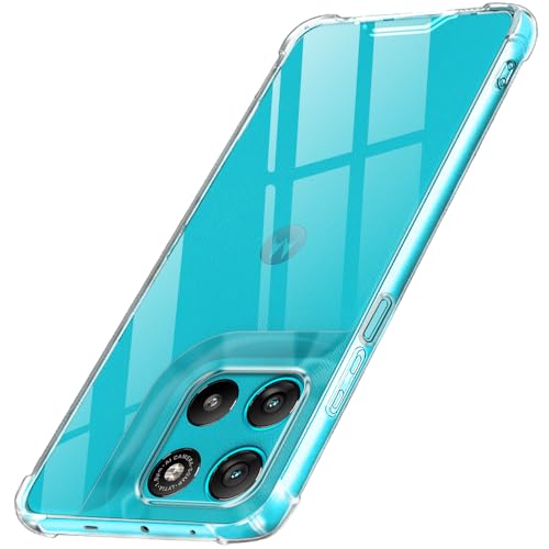 Image of TheGiftKart Crystal Clear Back Cover Case for Motorola Moto G67 Power / G57 Power 5G | Shock Proof 360 Protection | Hard Clear Back Case for Moto G67 Power / G57 Power (PC & TPU, Transparent Bumper)
