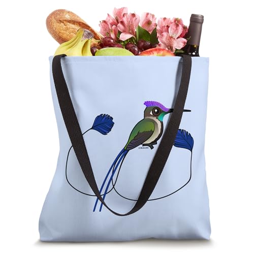 Birdorable Marvelous Spatuletail Cute Cartoon Hummingbird Tote Bag miniatura 4