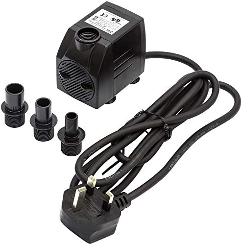 Garden Pond Water Feature Pump 1100 Litres Per Hour 1.83M Cable UK Plug